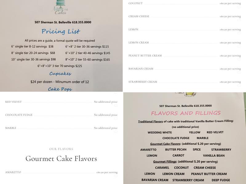 Highly Favored Bakes Menu