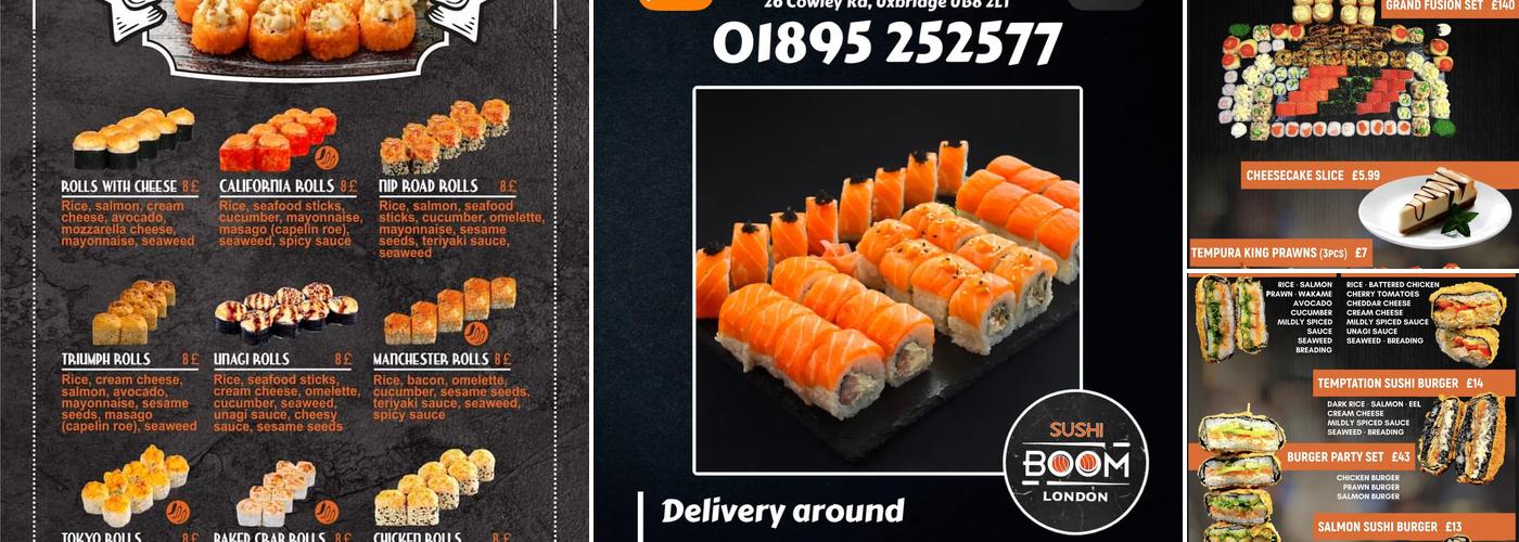Sushi Boom London Menu