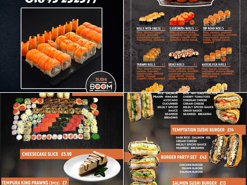 Sushi Boom London Menu