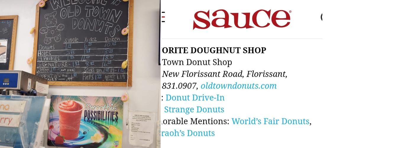 Old Town Donuts Menu
