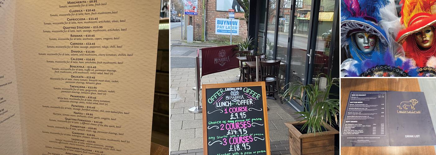 Leoncino Pizza Romana Menu
