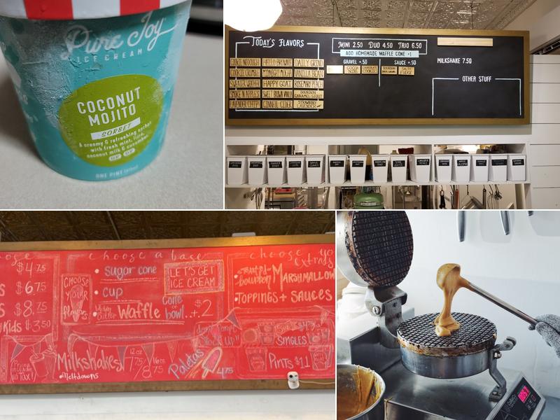 Pure Joy Ice Cream Menu