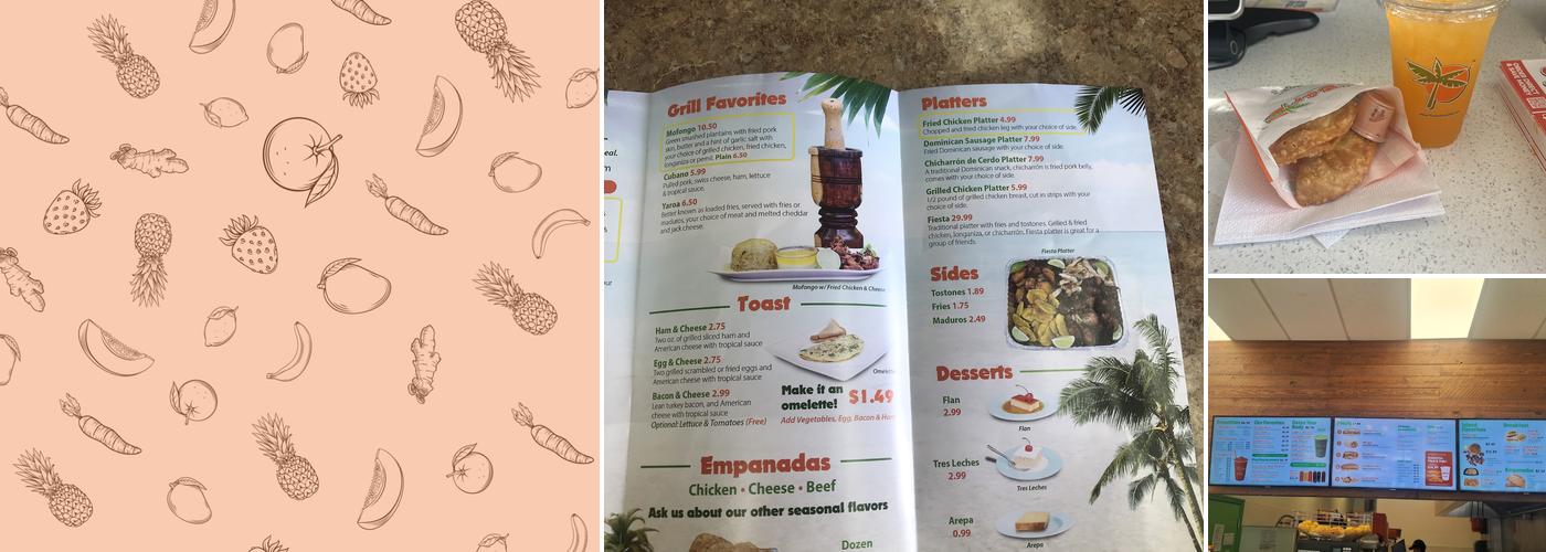 Tropical Juice Bar Menu