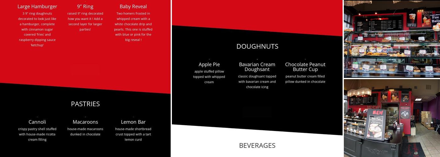 Legendary Doughnuts Menu