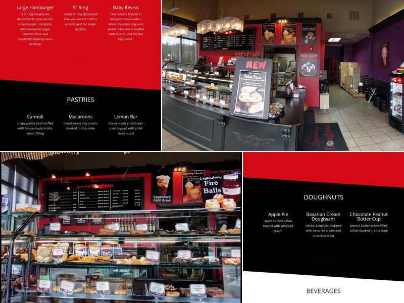 Legendary Doughnuts Menu