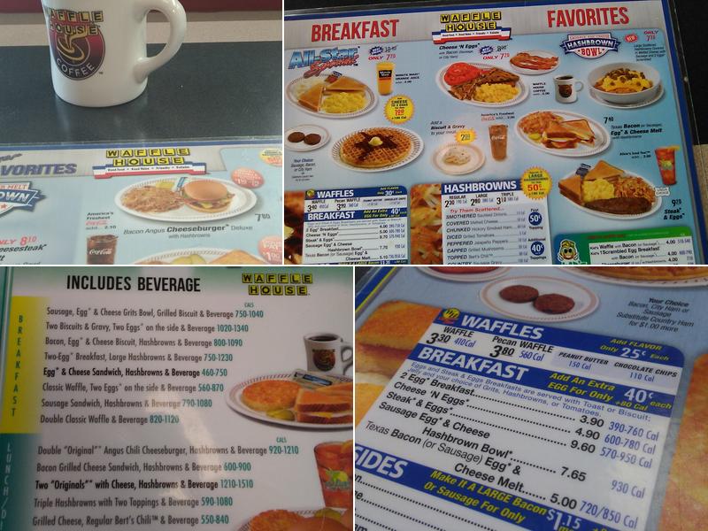 Waffle House Menu