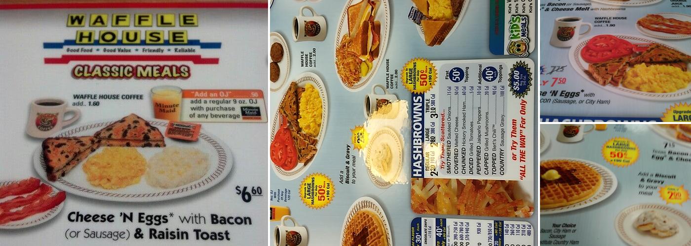 Waffle House Menu