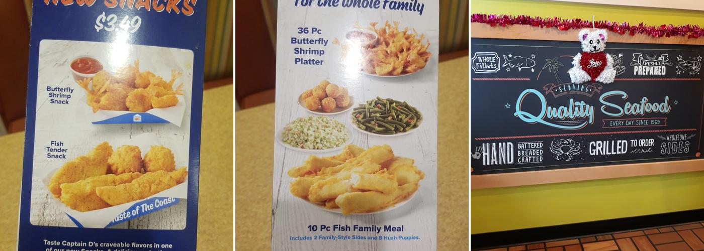 Captain D's Menu