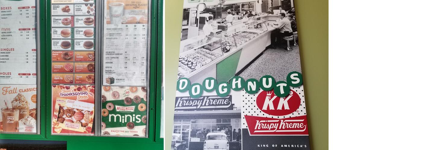 Krispy Kreme Menu