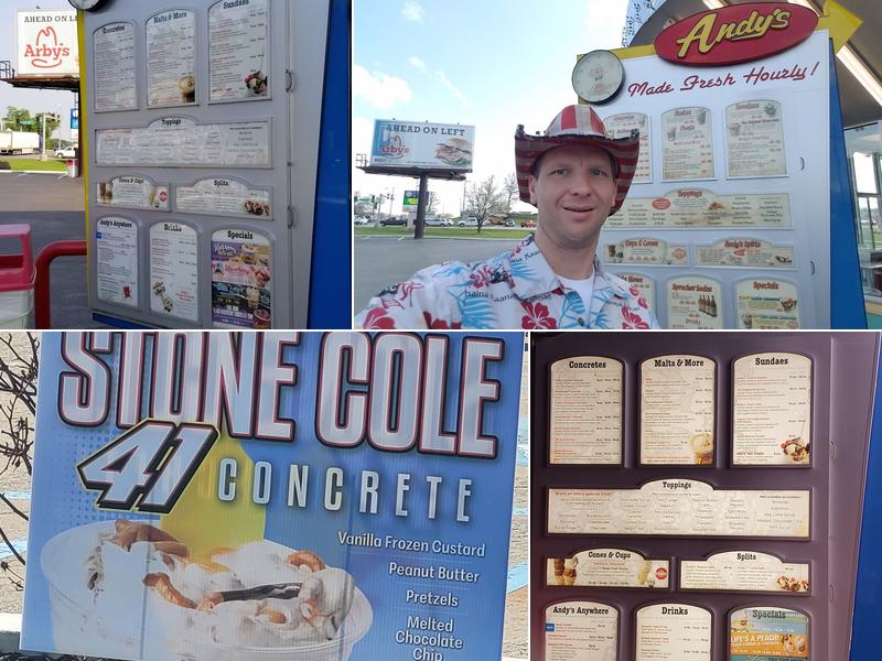 Andy's Frozen Custard Menu