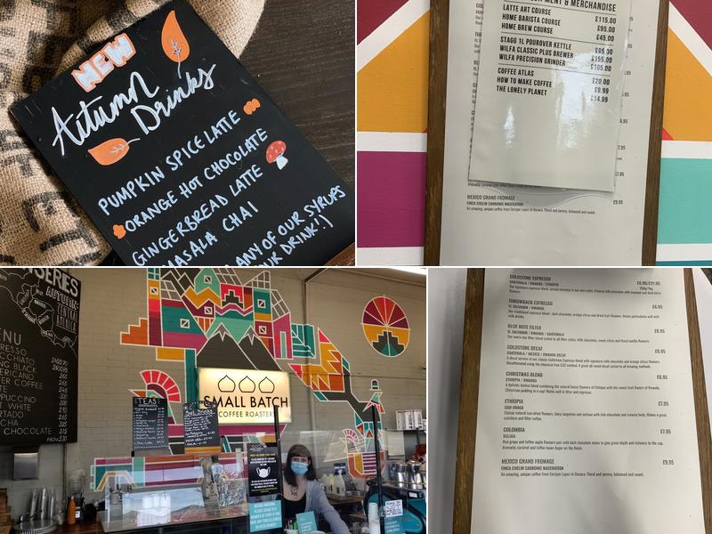 Small Batch Coffee: The Roastery & Cafe Menu