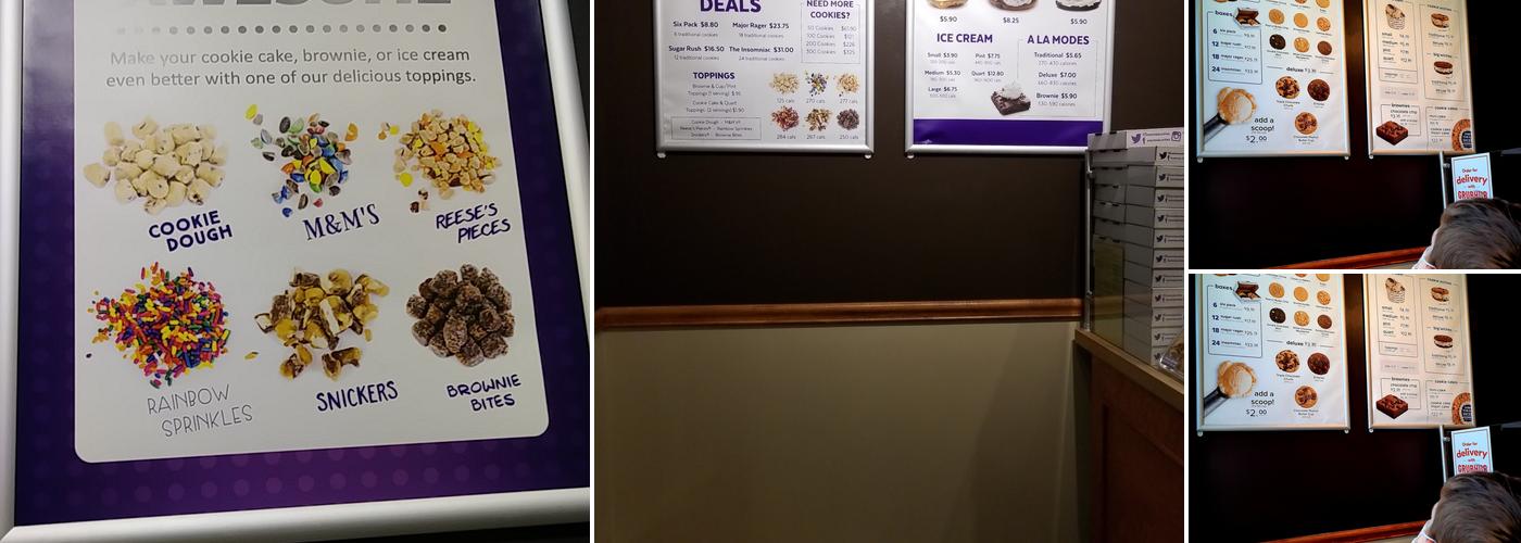 Insomnia Cookies Menu