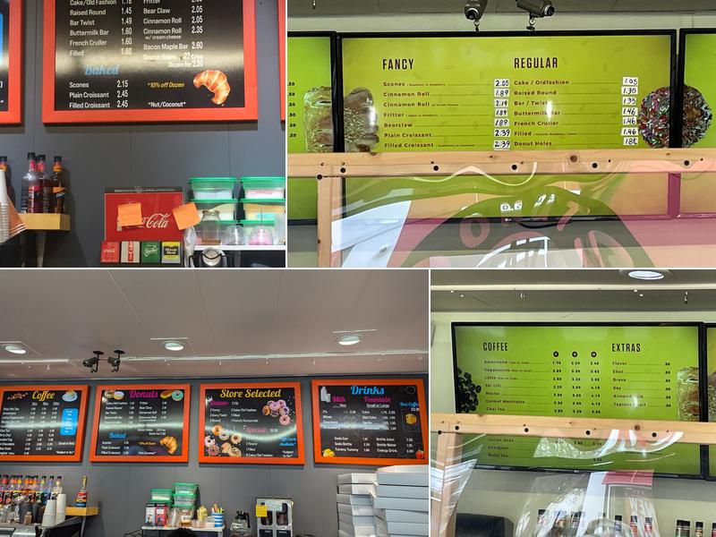 Happy Donuts Menu