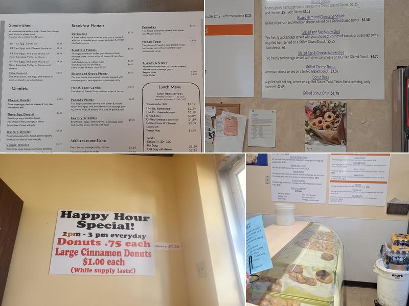 Doughnut Cupboard Menu