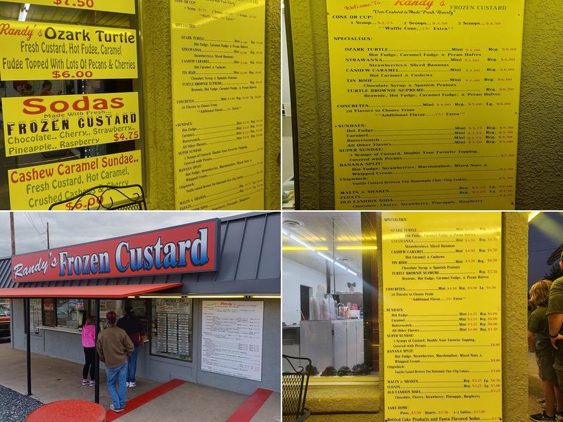Randy's Frozen Custard Menu