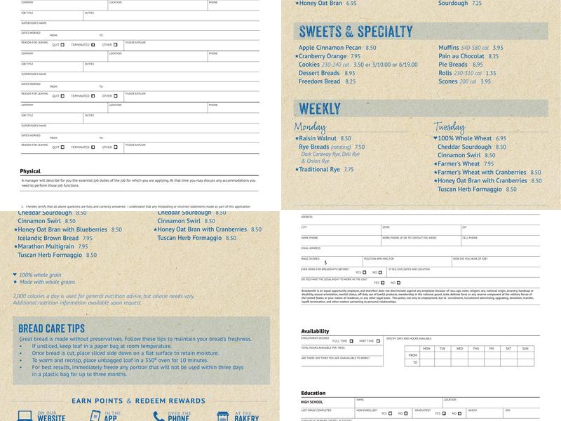 Breadsmith of Springfield Menu