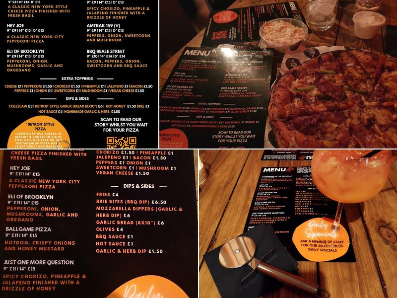 The Pizza Slice Guy Menu