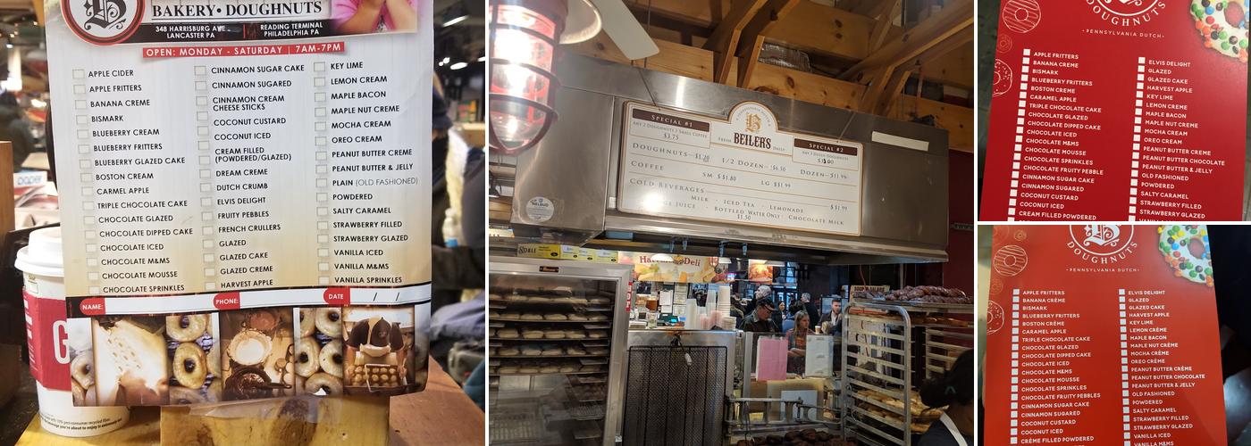 Beiler's Bakery Menu