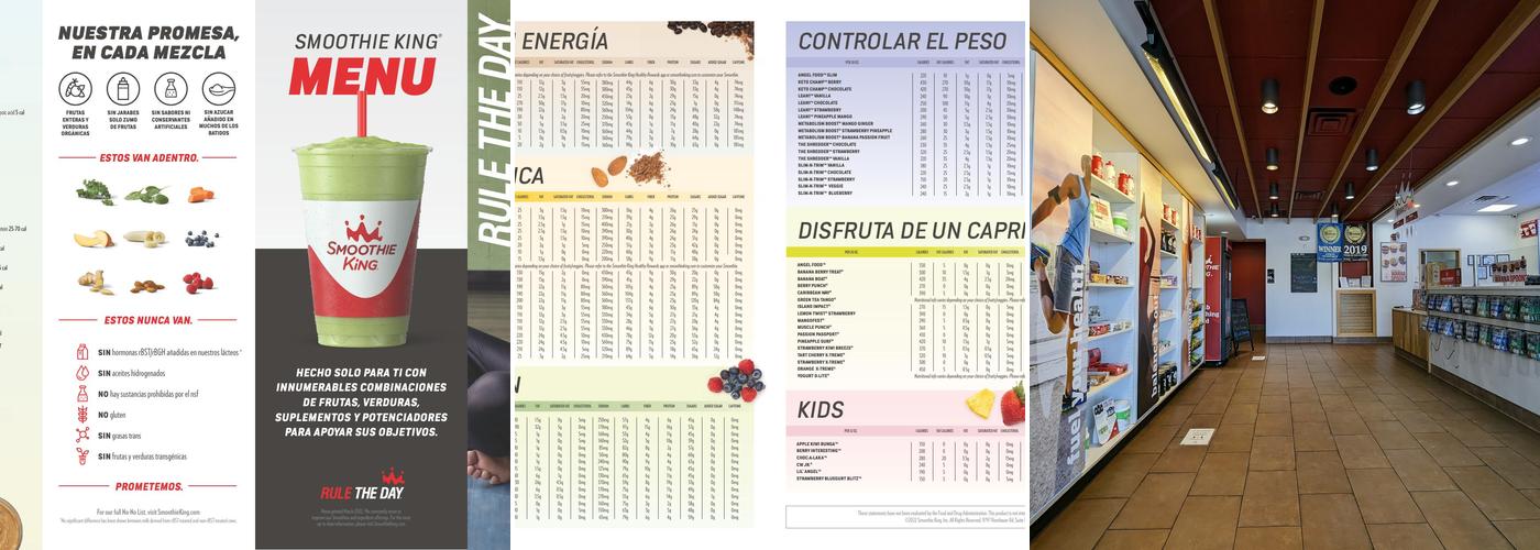 Smoothie King Menu