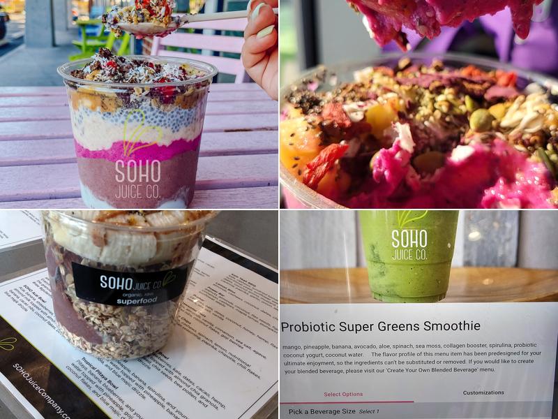 SOHO Juice Co. Menu