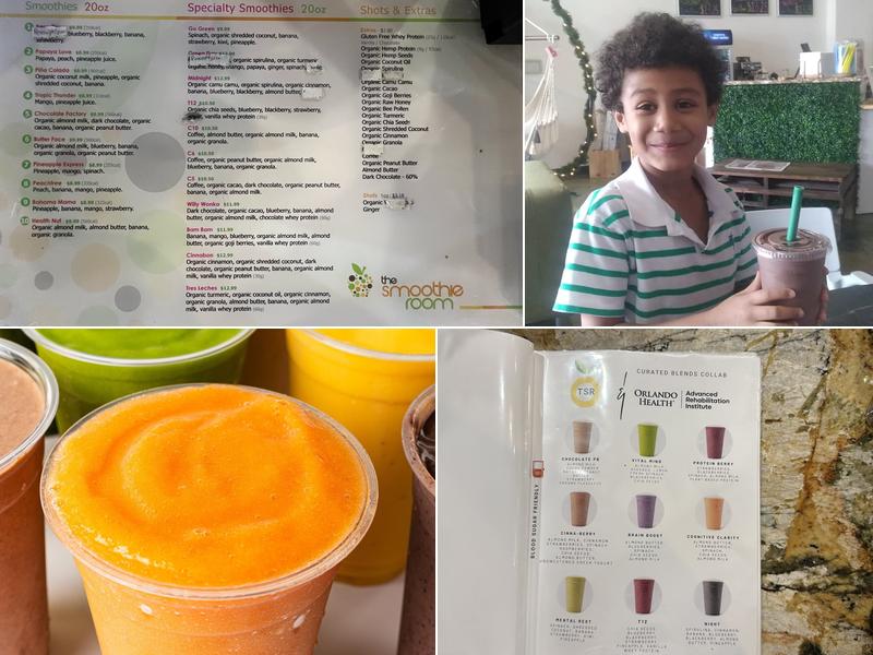 The Smoothie Room Menu