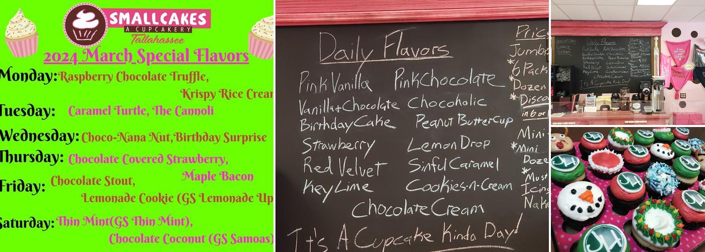 Smallcakes Cupcakery Menu