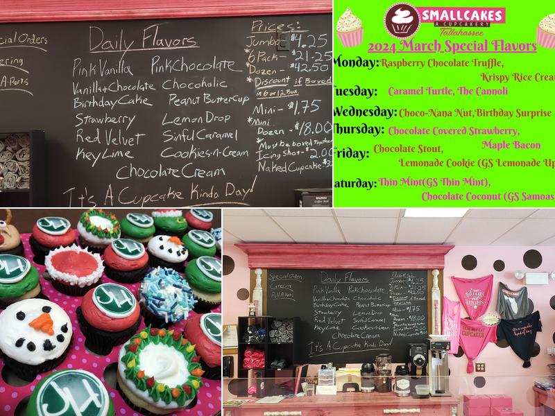 Smallcakes Cupcakery Menu