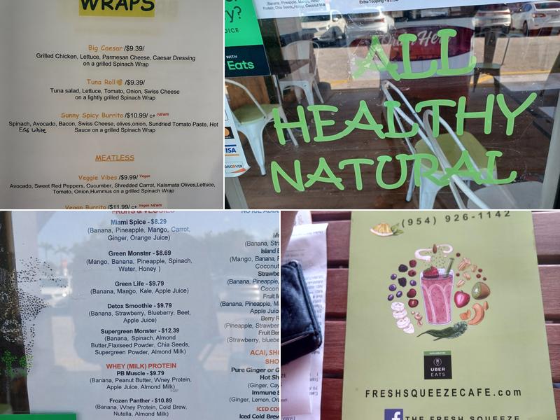 The Fresh Squeeze Menu