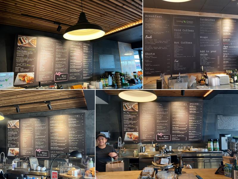 Living Green Cafe - Commercial Menu