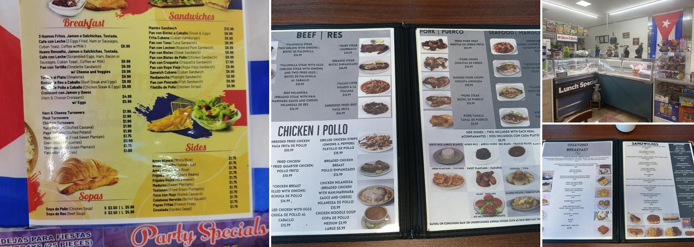 El Mambo ll Bakery & Restaurant Menu
