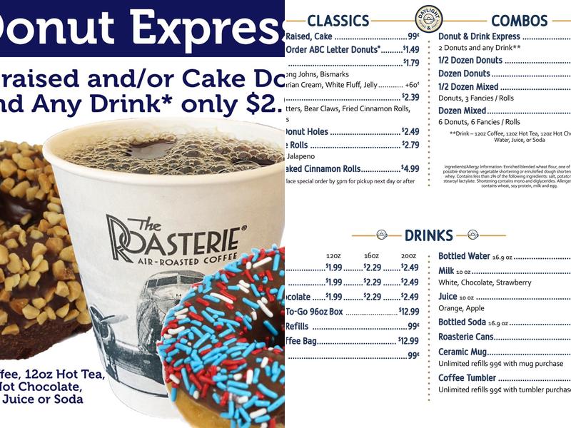 Daylight Donuts - Olathe Menu