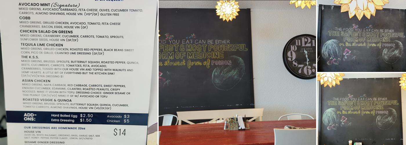 Karma Juice Bar & Eatery Menu