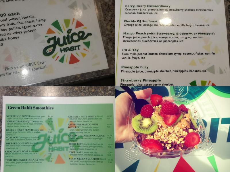 Juice Habit Menu