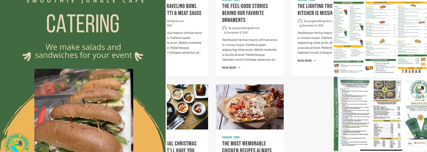 Smoothie Jungle Cafe Menu