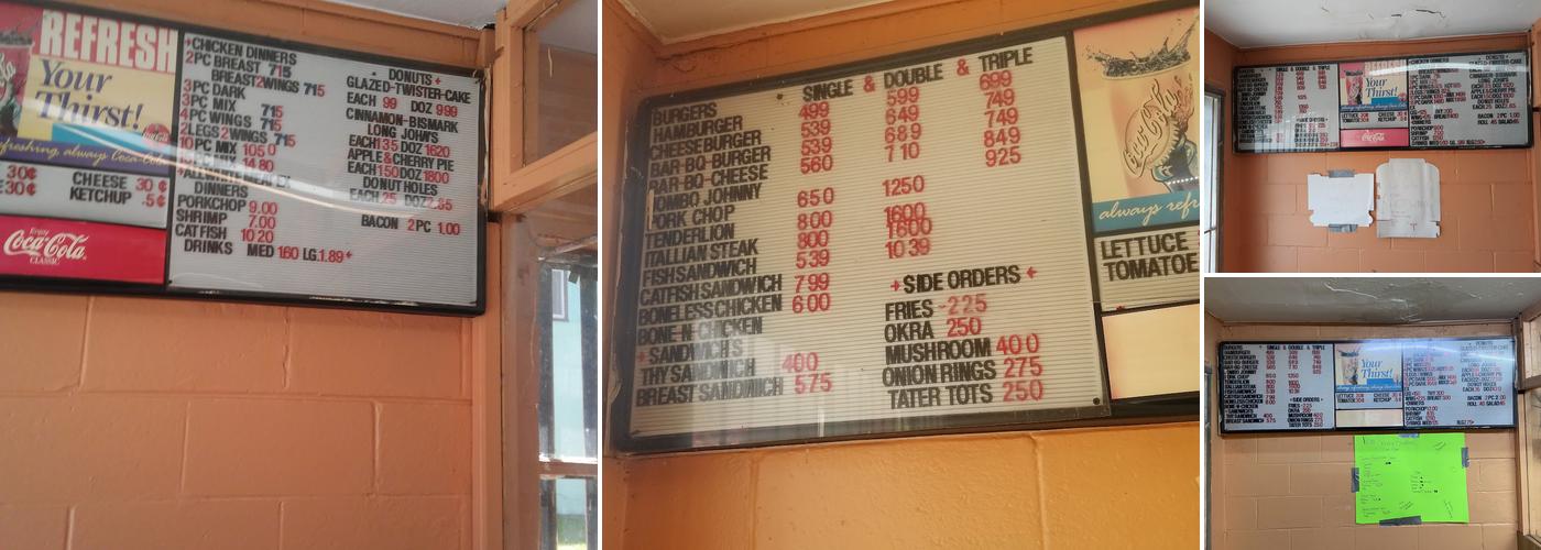 Johnny's Donuts Menu