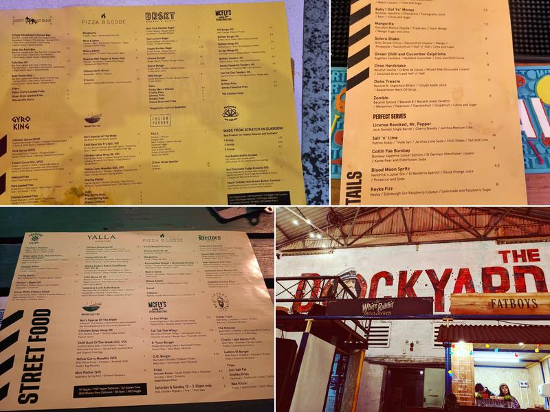 The Dockyard Social Menu