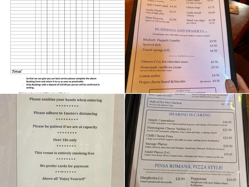 Town of Ramsgate Menu
