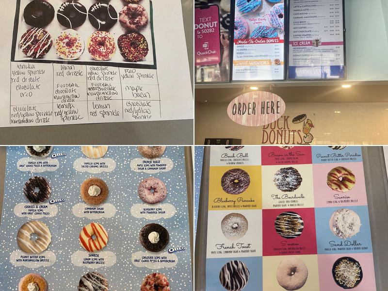 Duck Donuts Menu