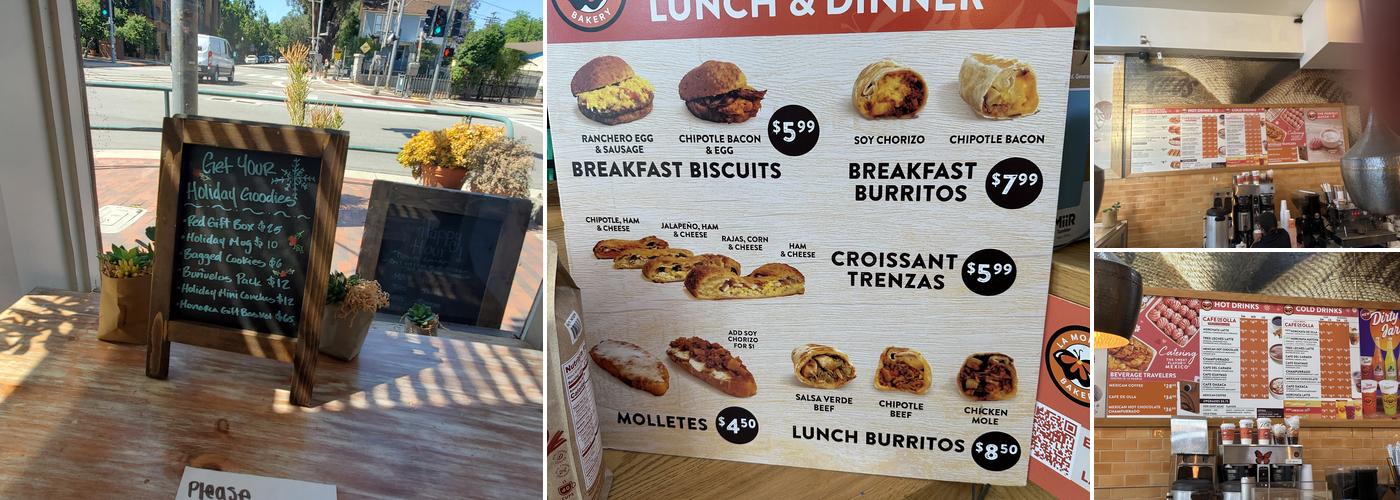 La Monarca Bakery & Cafe Menu