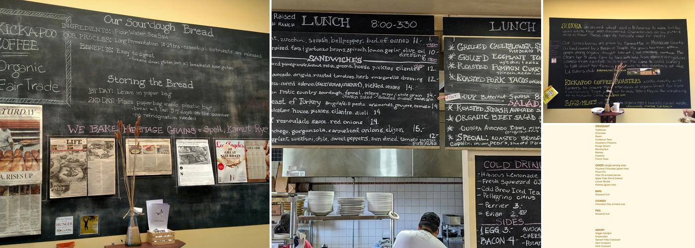 Seed Bakery Menu