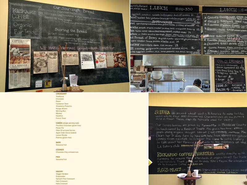 Seed Bakery Menu