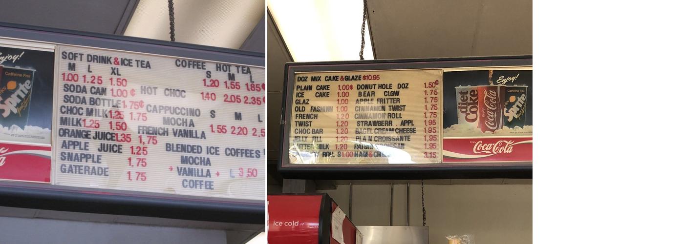 Royal Donuts Menu