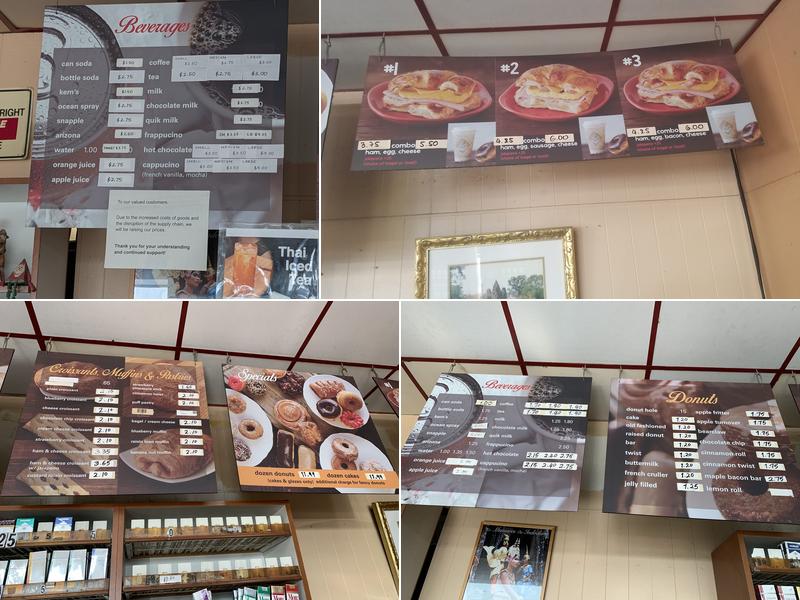 Big Jim's Donuts Menu