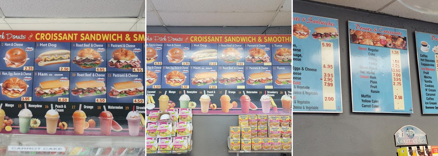 Echo Park Donut Menu