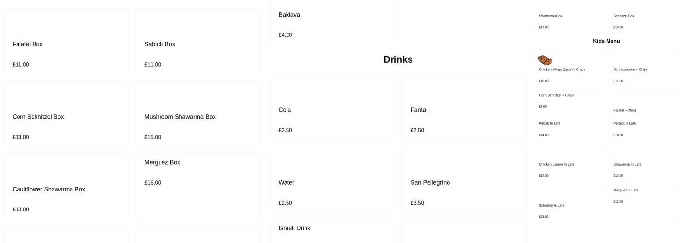 Balady - High Barnet Menu