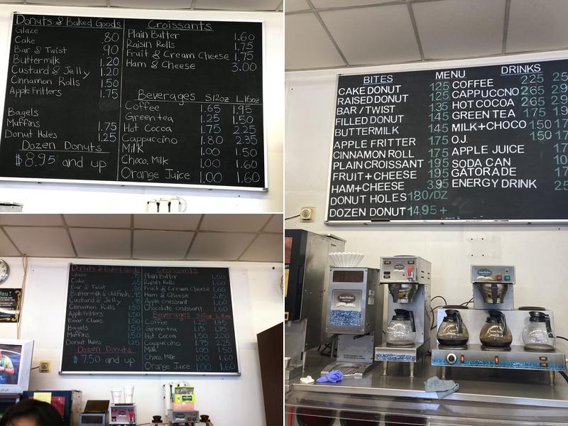 Mr Good's Donuts Menu