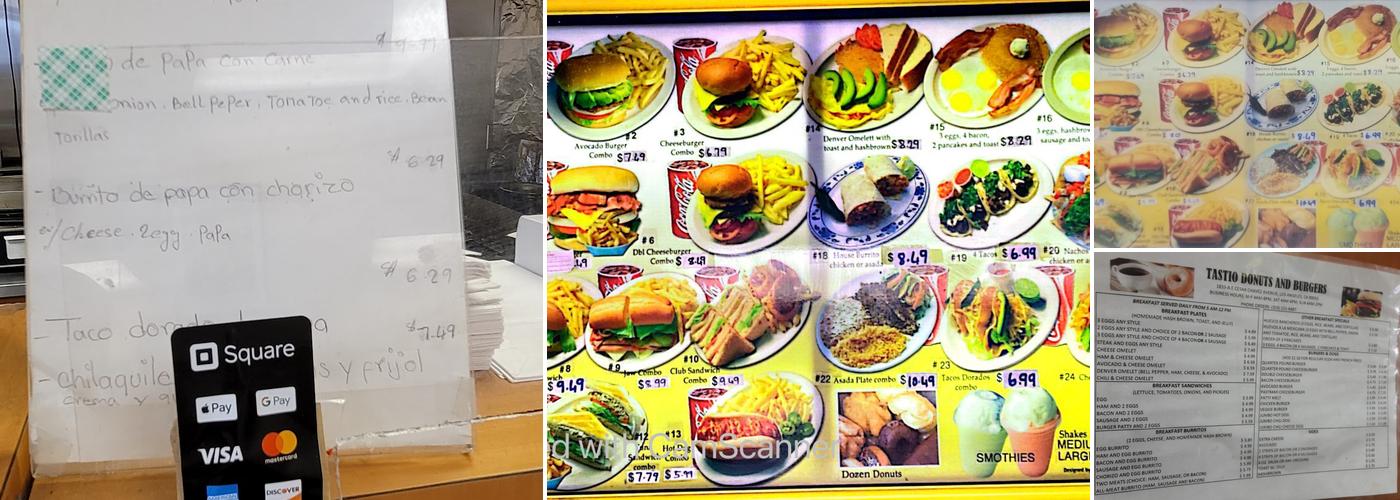 Tastio Donuts Menu