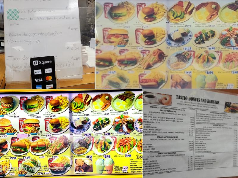 Tastio Donuts Menu