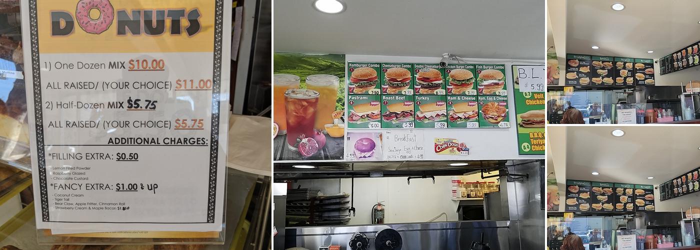 Pronto Donuts Menu