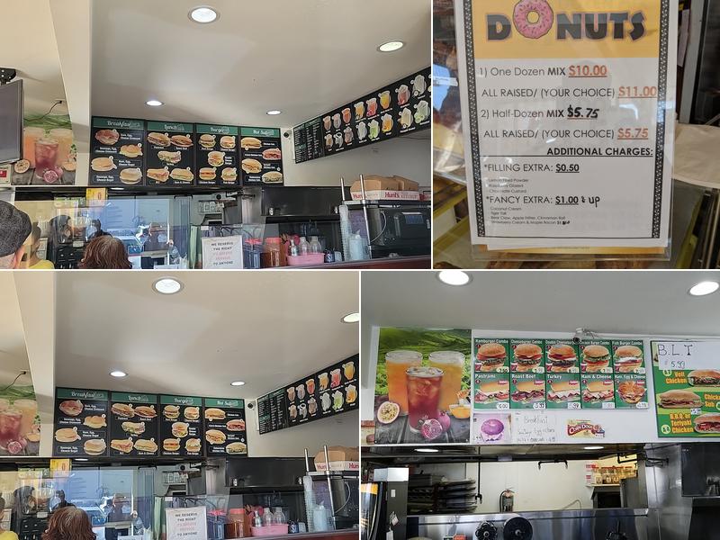 Pronto Donuts Menu